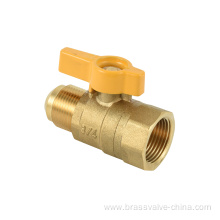 NSF Lead Free Brass Gas Ball Valve for USA Market Mxf